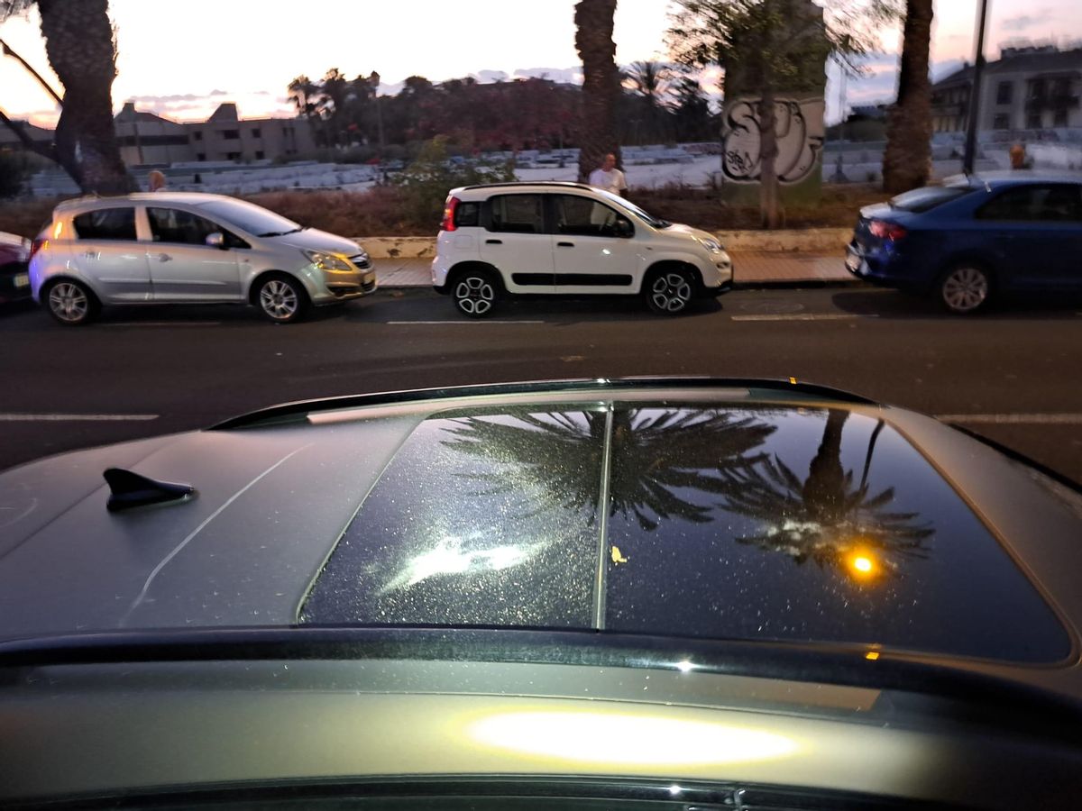 Foto de los daños en el techo