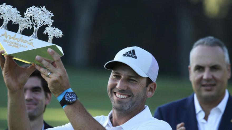 Sergio García levanta el trofeo de campeón en Valderrama