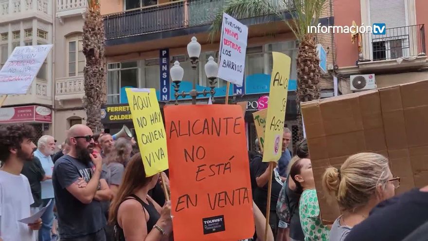 Alicante se prepara para una nueva manifestación contra el turismo masivo: "La moratoria llega muy tarde"