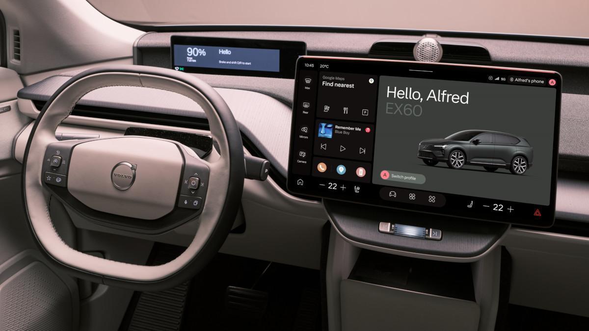 El Volvo EX60 cuenta con la inteligencia artificial de Gemini