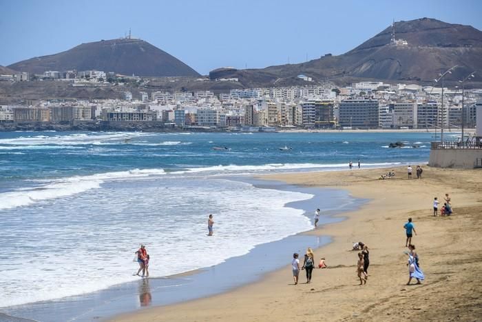 El primer sábado de la fase 1 en Las Canteras