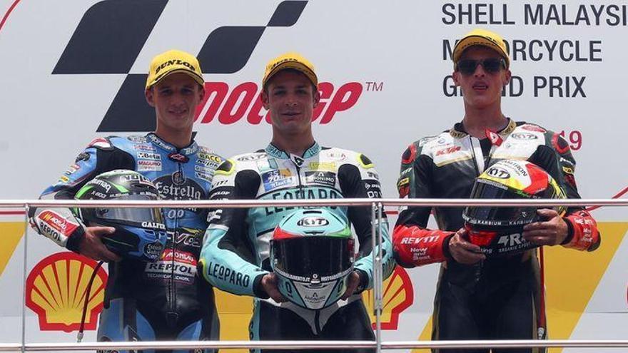 Histórico podio del burrianense García Dols, segundo en el GP de Malasia de Moto3