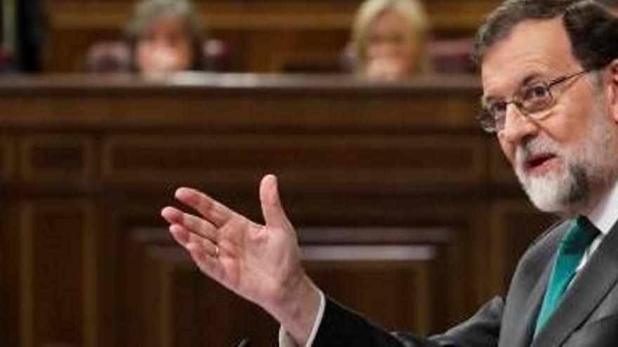 Mariano Rajoy, a la tribuna d&#039;oradors