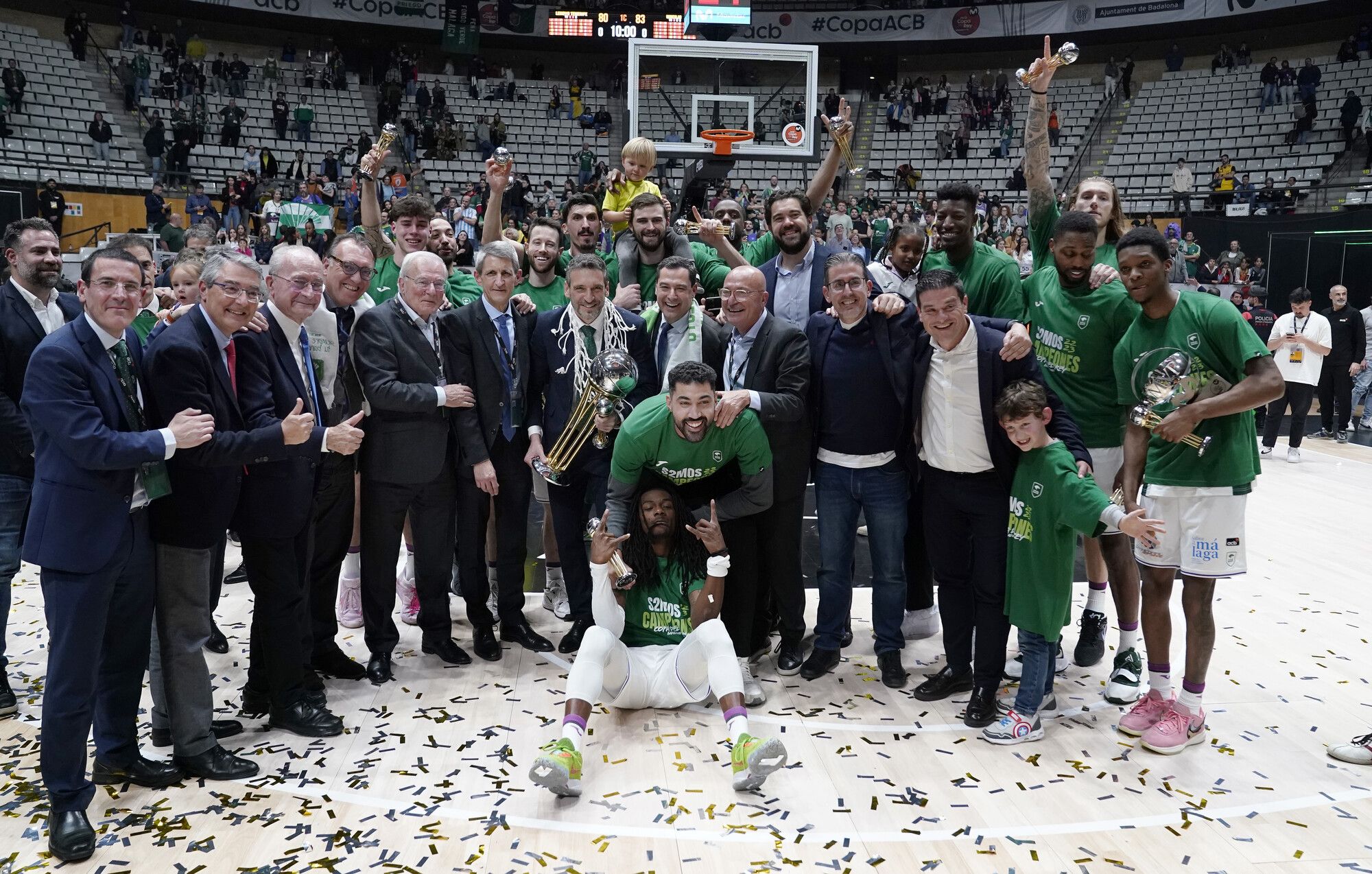 La celebración de la Copa del Rey de Unicaja, en imágenes