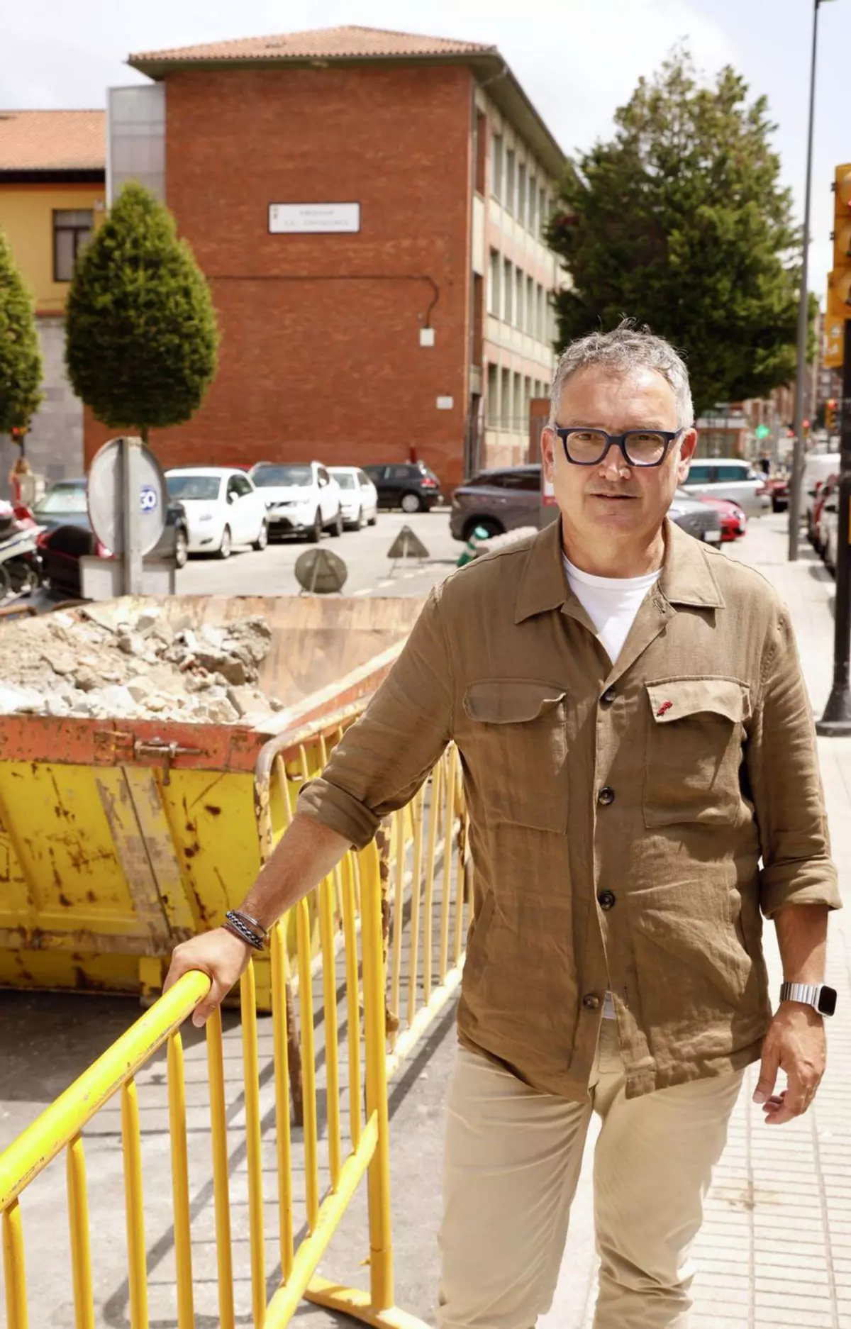 Gilberto Villoria, concejal de Infraestructuras de Gijón: "La obra de Palafox estará lista antes de Navidad, como el entorno de Naval"
