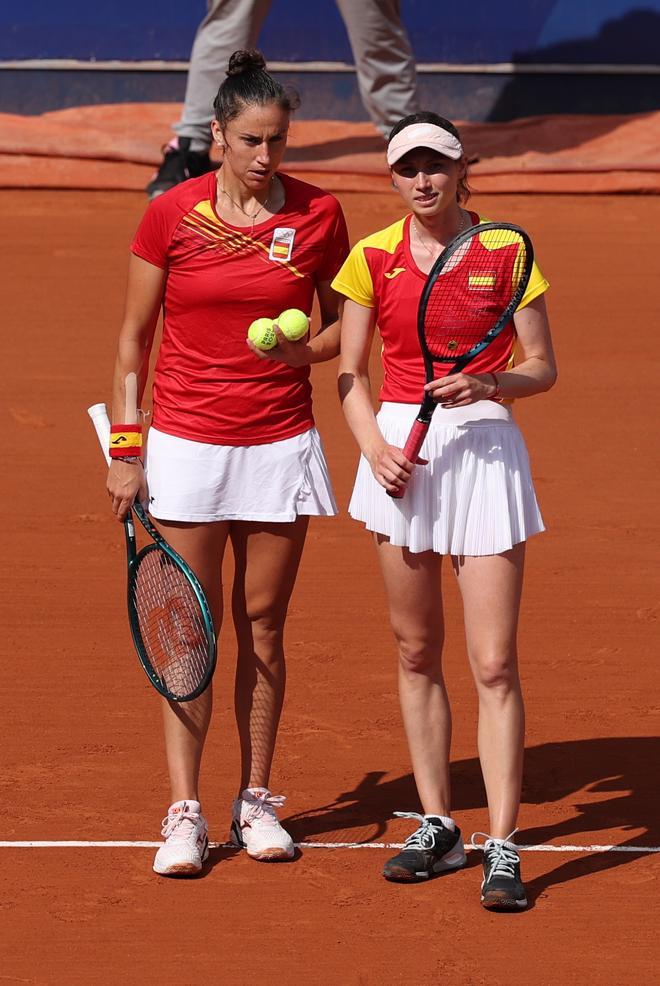 Tenis dobles femenino:  Bucsa -Sorribes VS Adreeva Shnaider