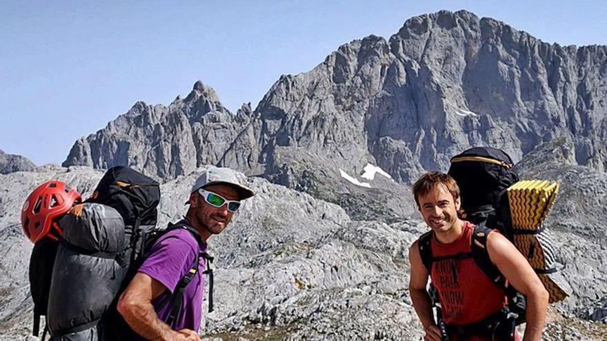 Los Pou abren una nueva vía, de extrema dificultad, en la cara sur de la Peña Santa: &quot;Hemos acabado destrozados&quot;