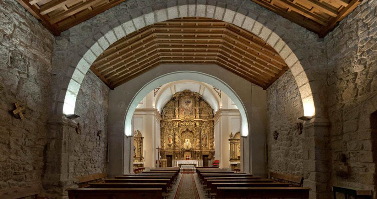 Así es la Iglesia de San Sebastián en Cercedilla.