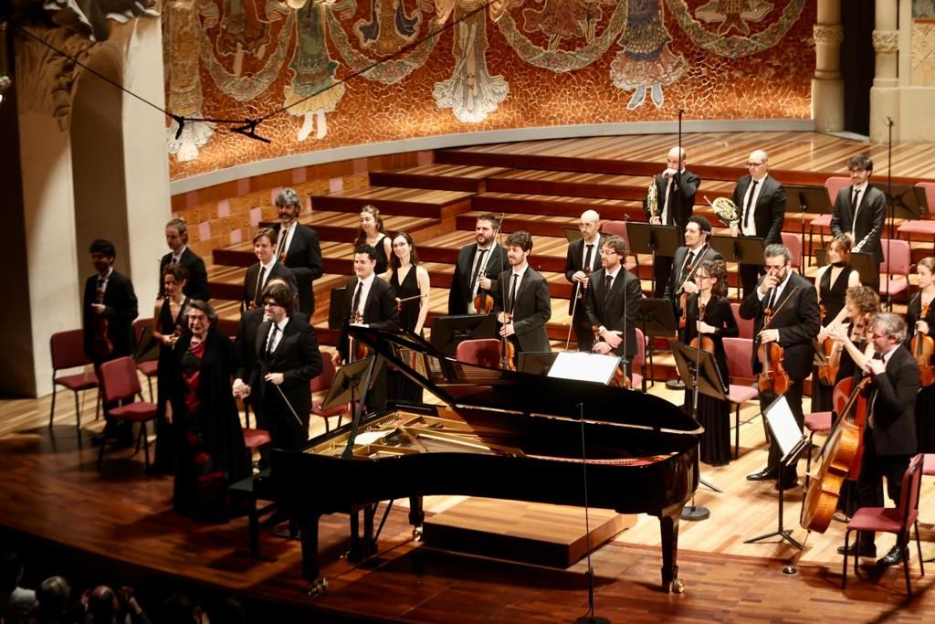La Orquesta Franz Schubert Filharmonia en el Palau de la Música.