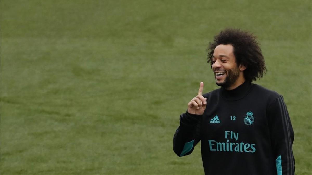 Marcelo durante una sesión de entrenamiento