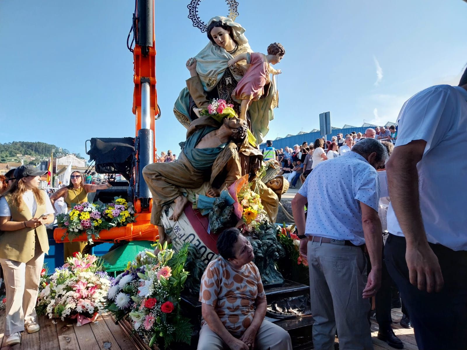 Las celebraciones en honor a la Virgen del Carmen en O Morrazo. La procesión en Bueu