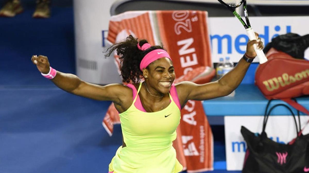 Serena Williams celebra su sexto Open de Australia