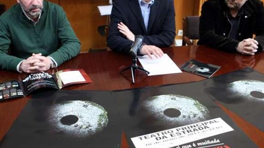 Marín, Constenla y Xesteira, en rueda de prensa.  // Bernabé/Luismy