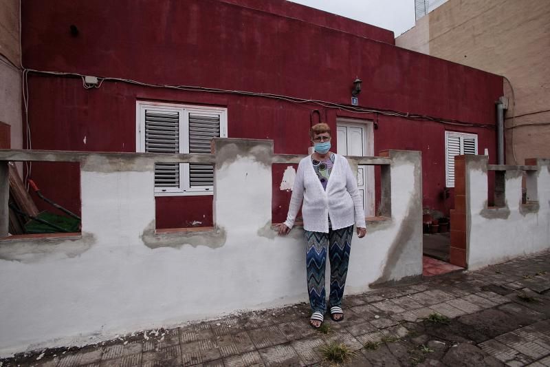 Desplome parcial de una calle en La Quebrada