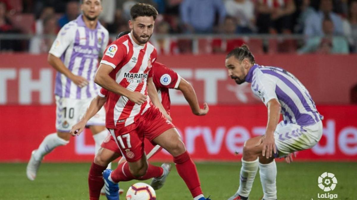 Patrick Roberts en su estreno liguero con el Girona