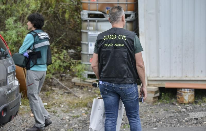 18/05/2018 BUEN LUGAR, FIRGAS. Encuentran restos óseos en bolsas en el Barranco los Dolores Firgas. FOTO: J. PÉREZ CURBELO  | 18/05/2018 | Fotógrafo: José Pérez Curbelo