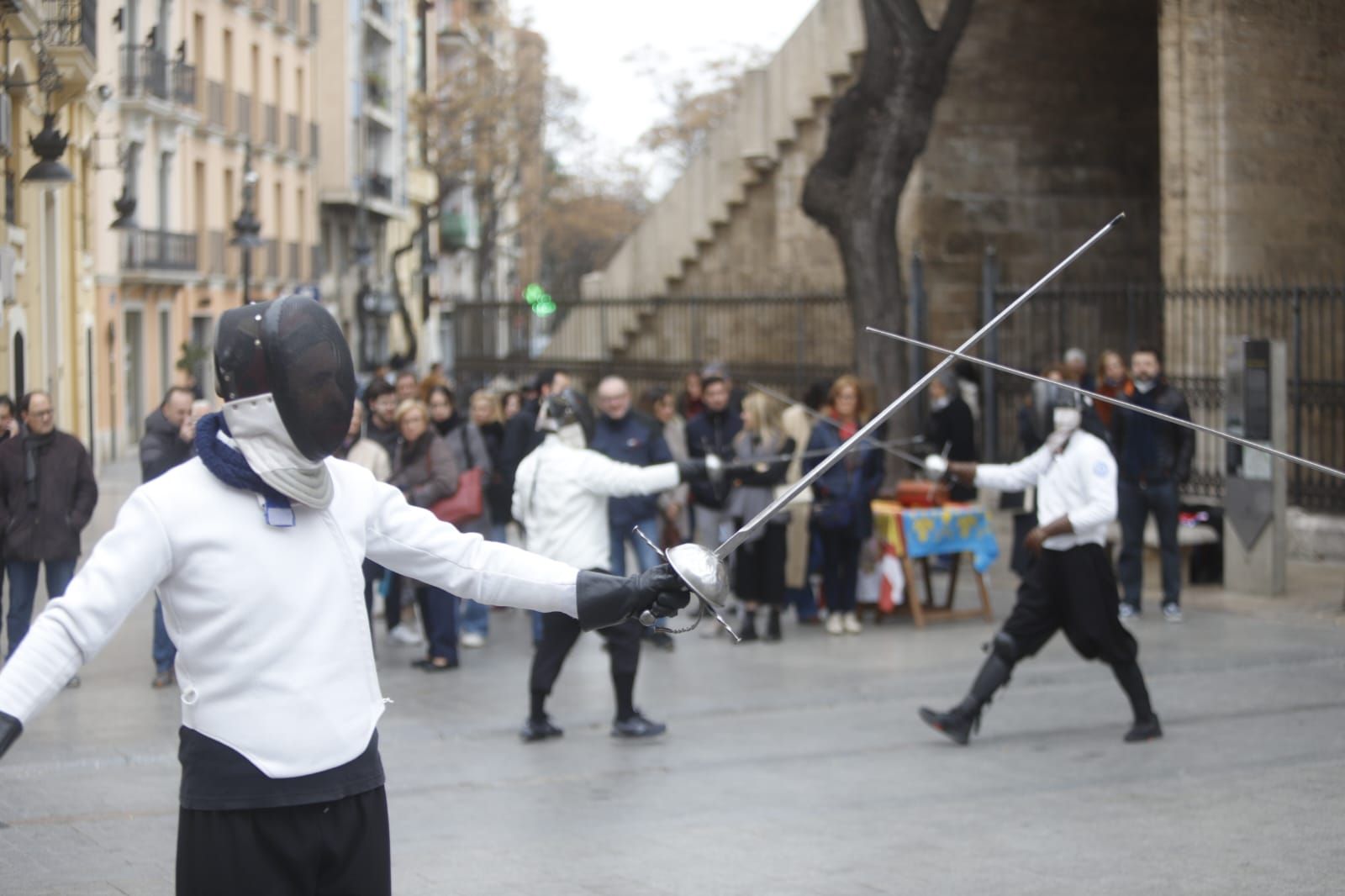 Exhibición de esgrima en València