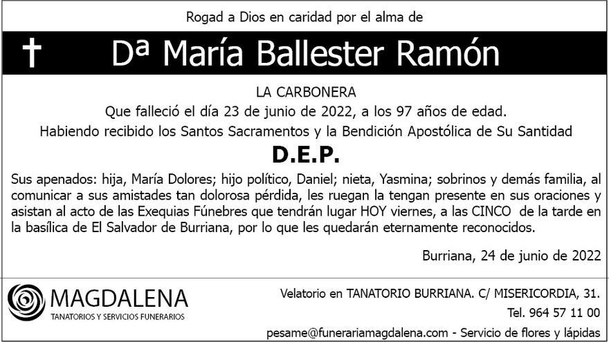 Dª María Ballester Ramón