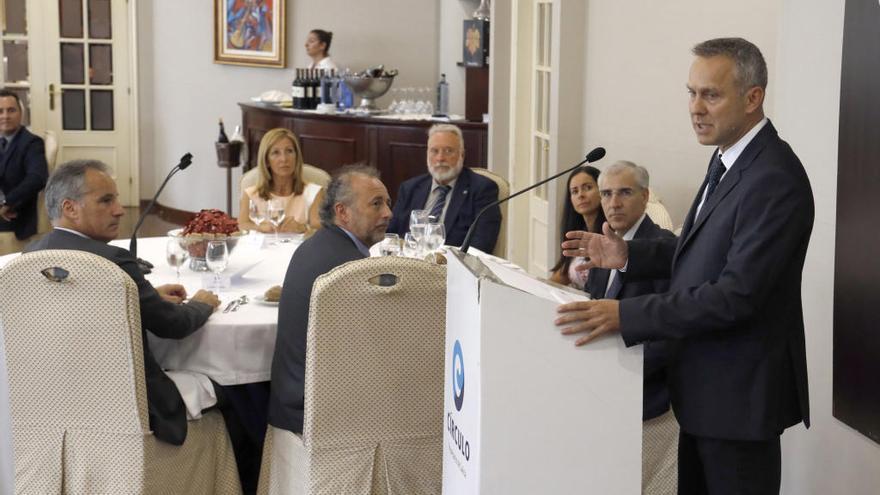 Ignacio Bueno, durante su intervención este mediodía // Ricardo Grobas