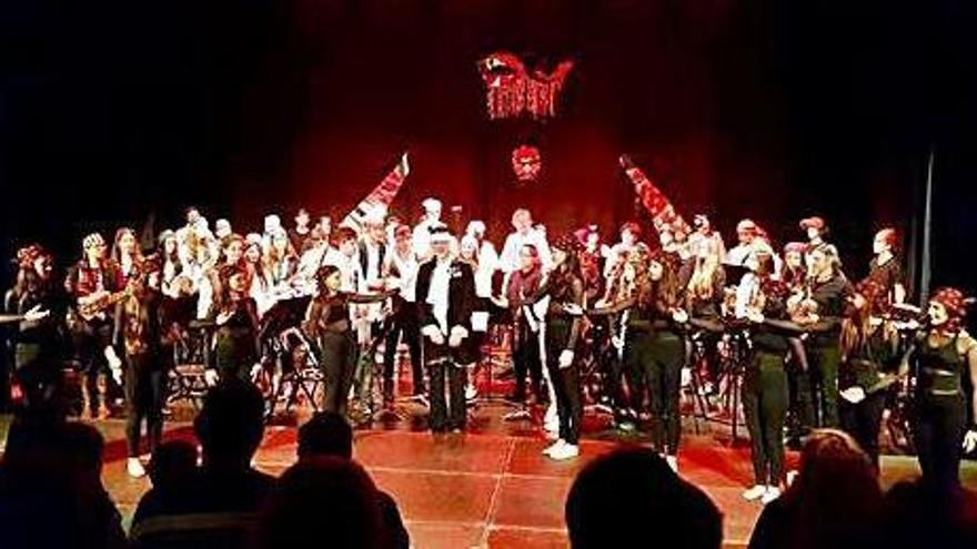 Concierto del pasado viernes con la banda del Conservatorio de Ibiza, que dirige Adolfo Villalonga.