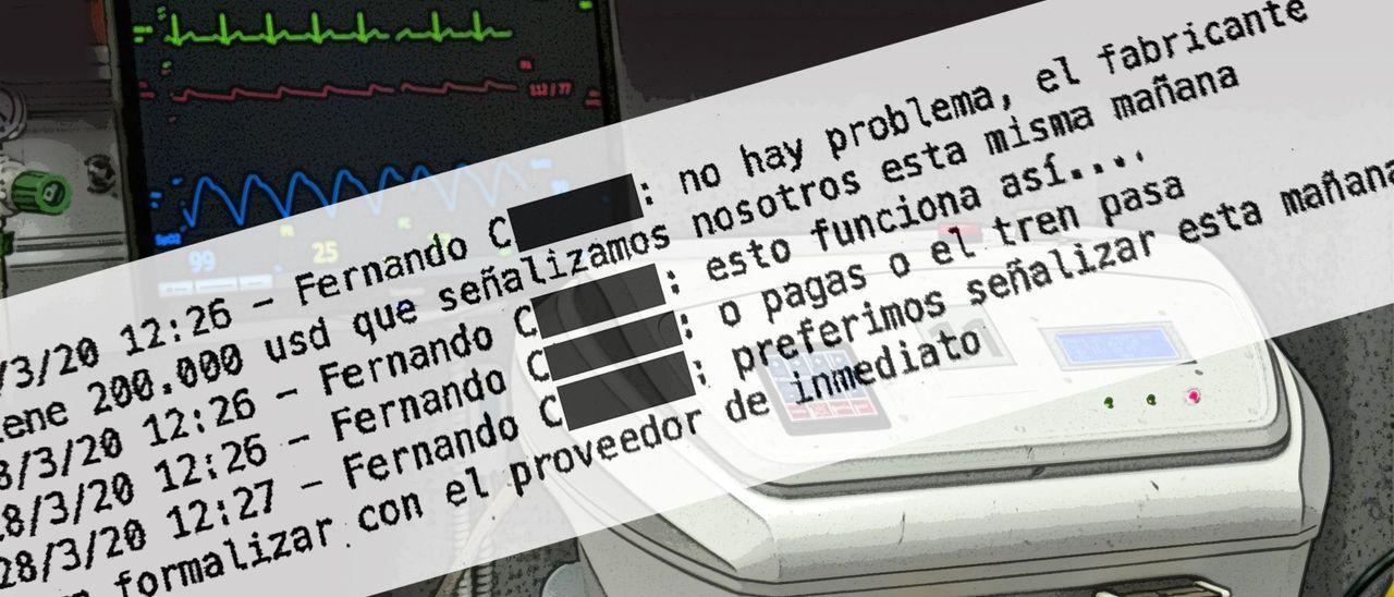 Uno de los mensajes intercambiados entre el acusado y el expresidente de la patronal aragonesa.