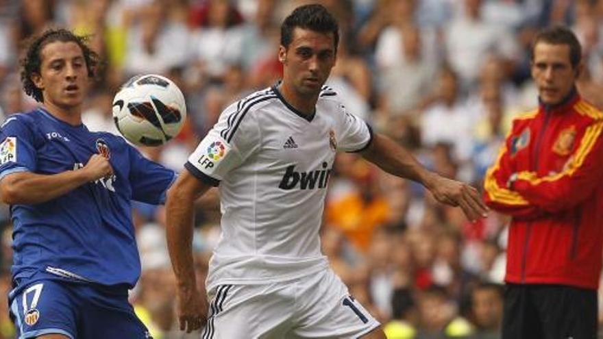 Guardado y Arbeloa, el domingo en el Bernabeu