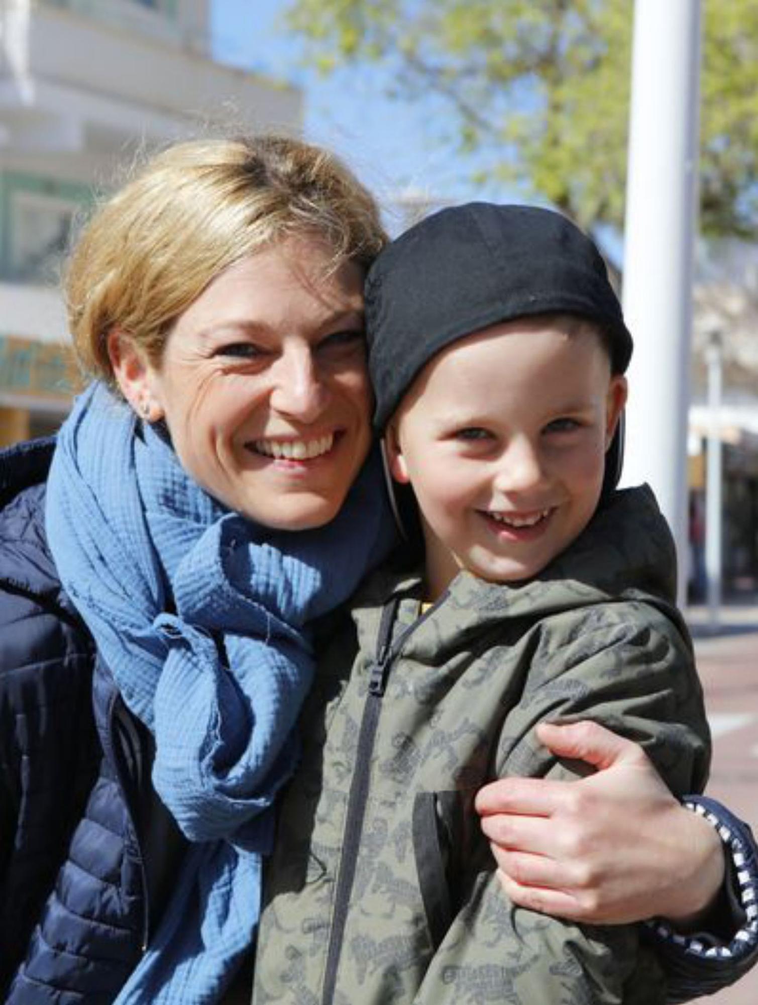 Anja Kirchner mit Sohn Raphael.
