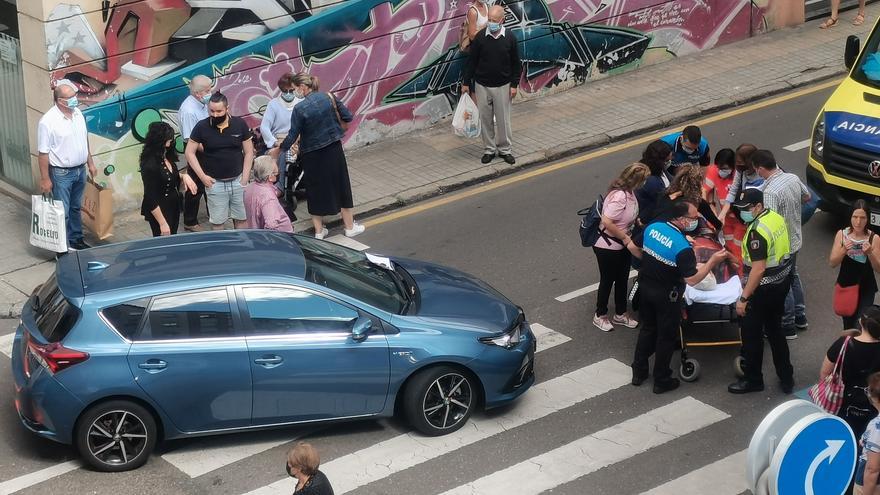 Una mujer, herida tras un atropello en Zamora capital