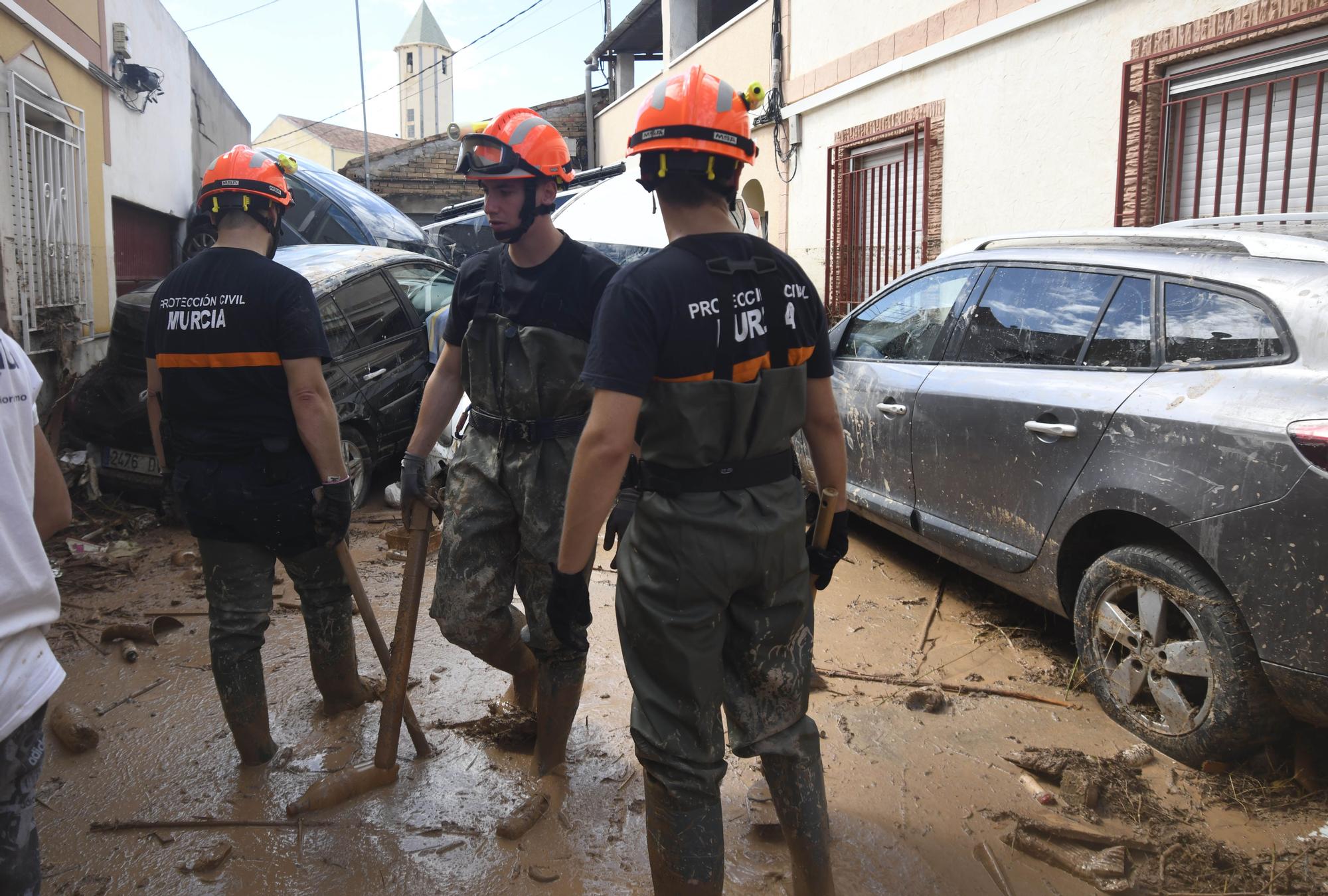 Los estragos del temporal en Javalí Viejo, en imágenes