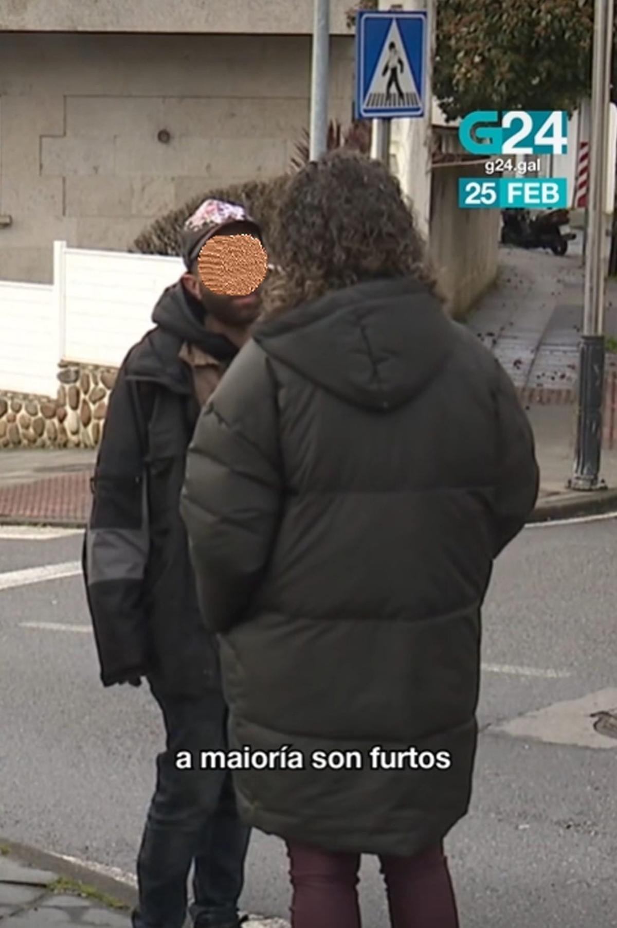 El vecino okupa pidió comprensión ante las cámaras de la TVG. | TVG