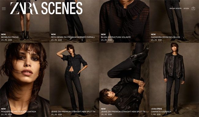 Todos los looks 'total black' de Zara Scenes