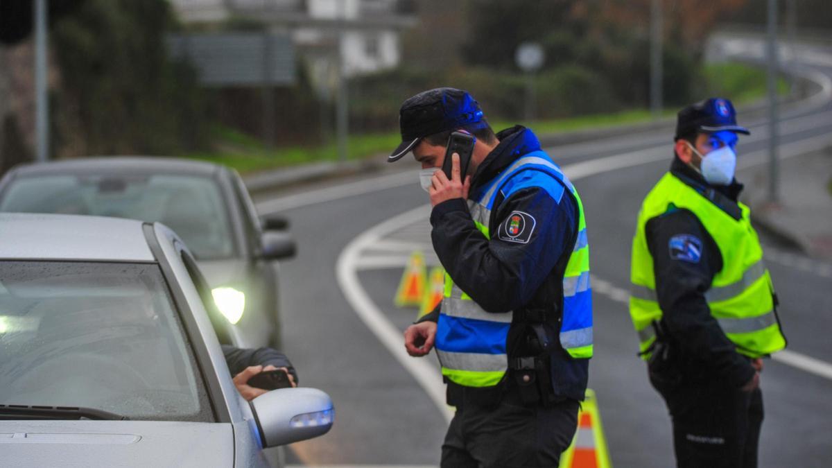 Control de movilidad en Vilagarcía.