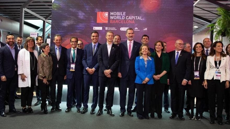 Torra evita la foto amb el Rei i Sánchez a la inauguració del Mobile World Congress