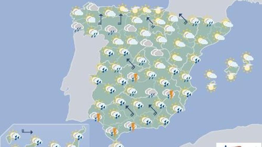 Continúan las lluvias al norte de Canarias