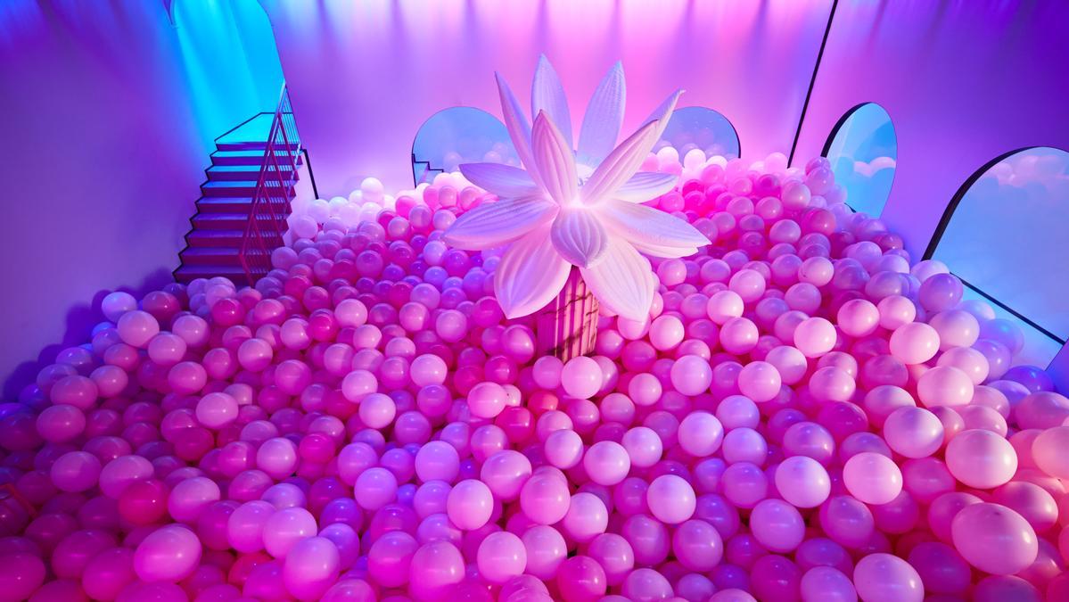 Una de las salas instagrameables de la esperada expo inmersiva Bubble Planet Experience.