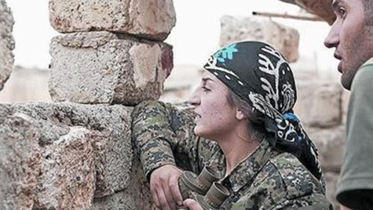 Narin Afrin, en el frente
