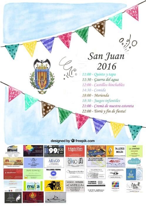 Carteles de Verbenas de San Juan del día 25