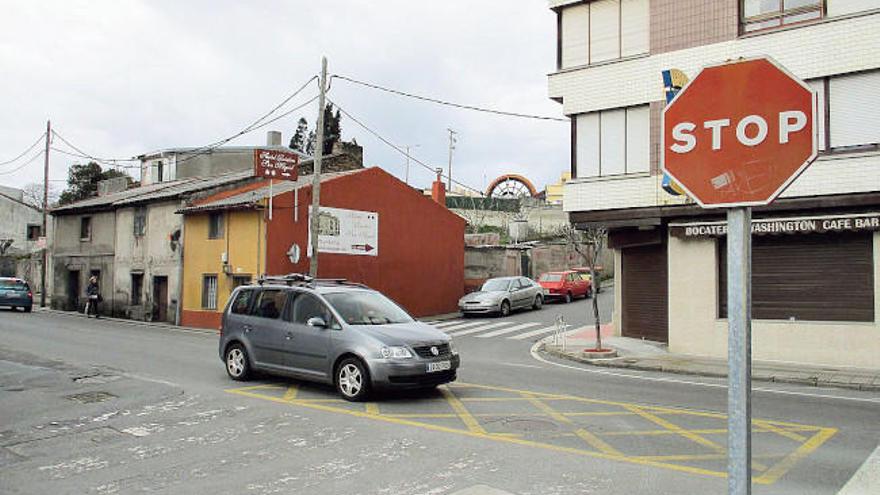 Uno de los cruces de Pastoriza que serán ampliados.