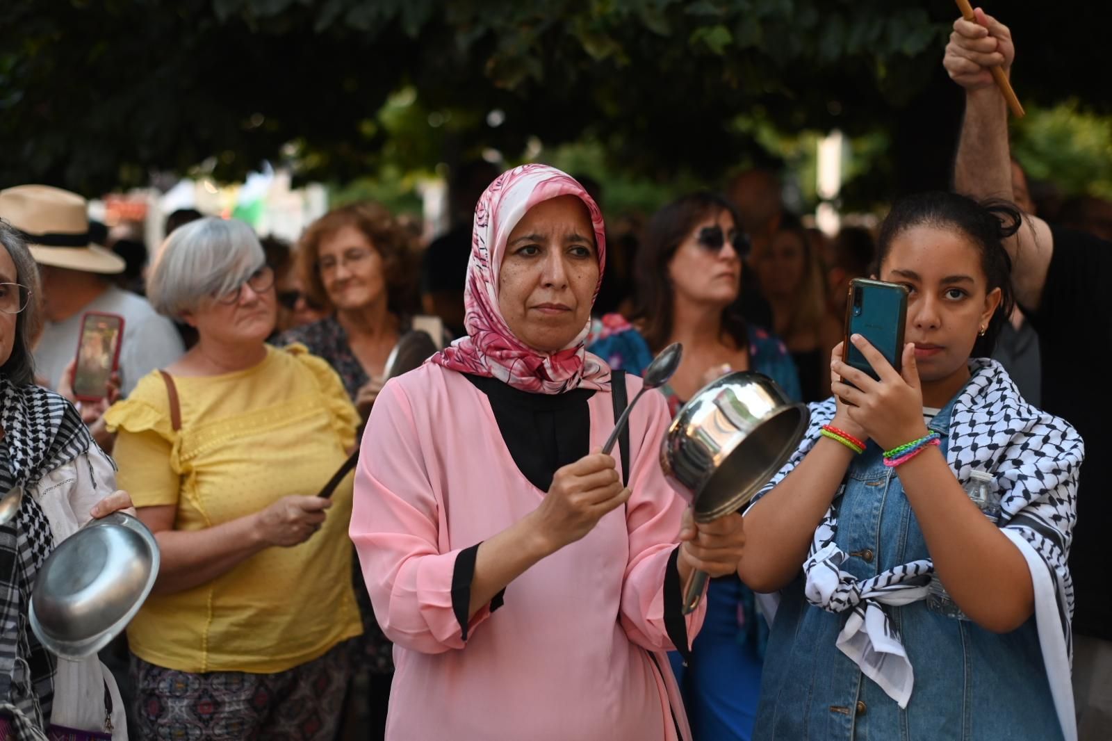 En imágenes | Zaragoza alza la voz de nuevo contra el genocidio en Gaza