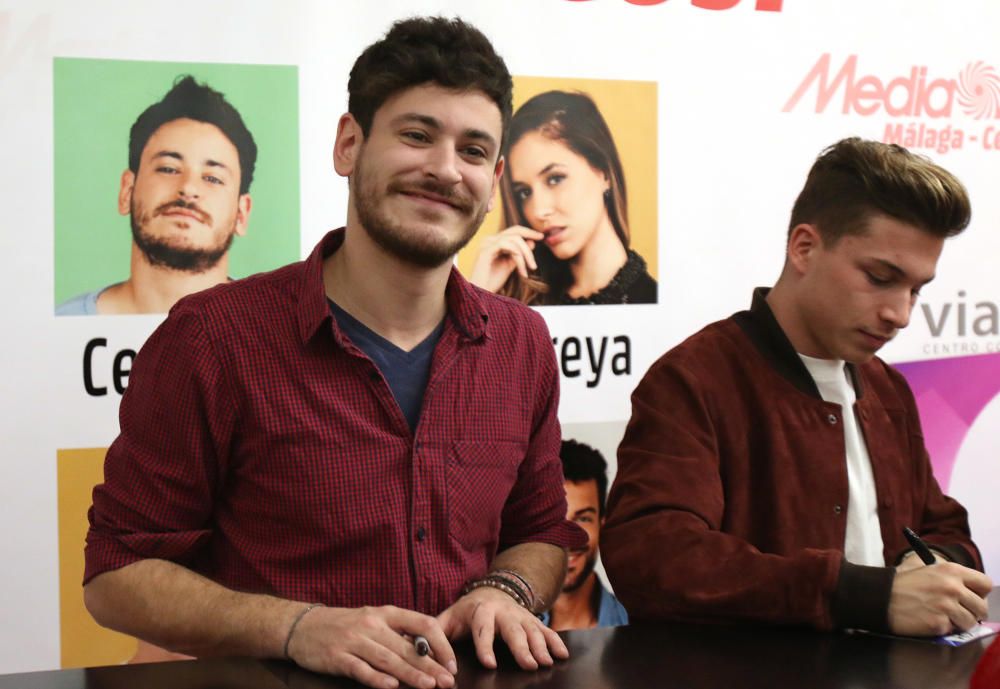 Cepeda, Raoul, Ricky y Mireya firman discos en Málaga