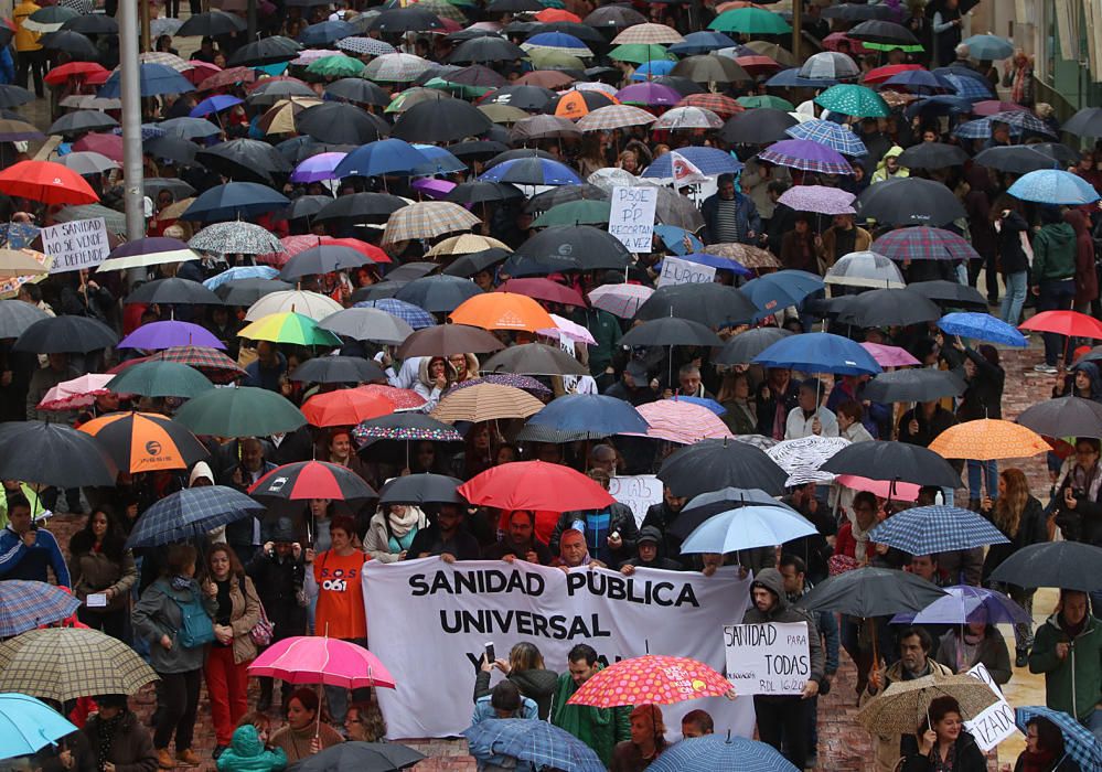 Marcha por la sanidad pública en Málaga