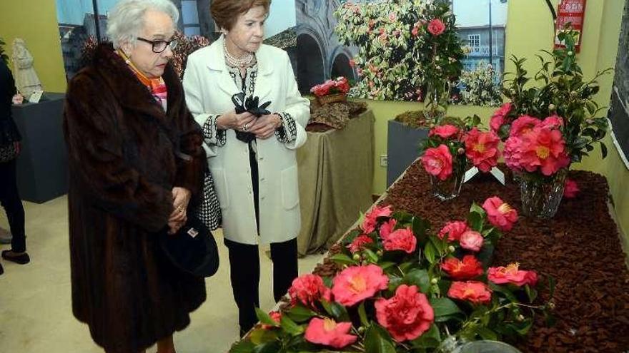 Dos mujeres observan la exposición. // R.V.