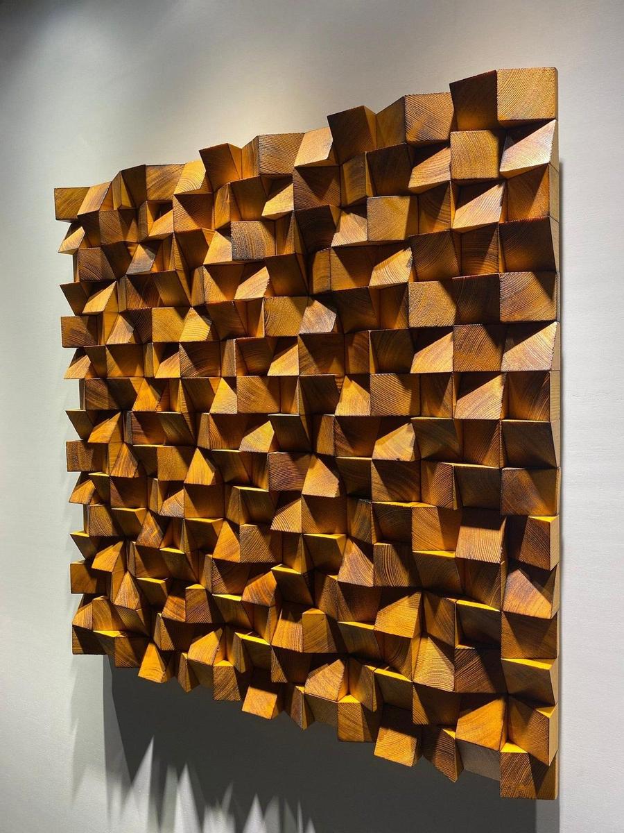 Panel acústico 3d Wood Wall Art