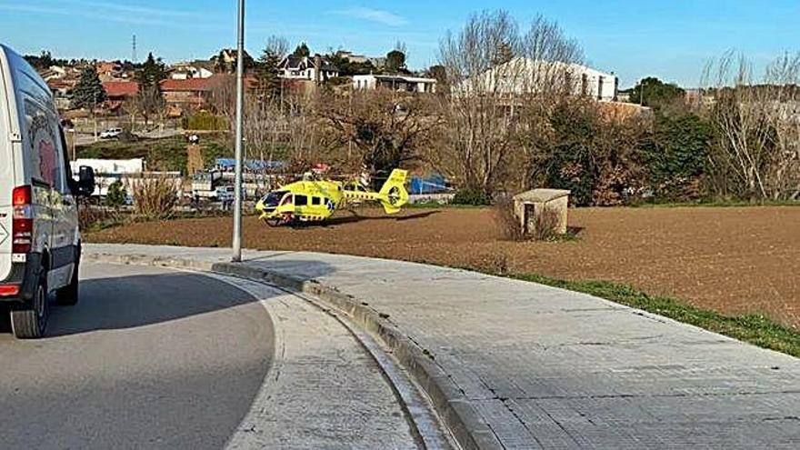 L&#039;helicòpter que va evacuar la dona