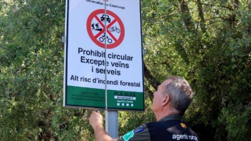 El mapa de risc molt alt de foc al bosc incorpora Igualada