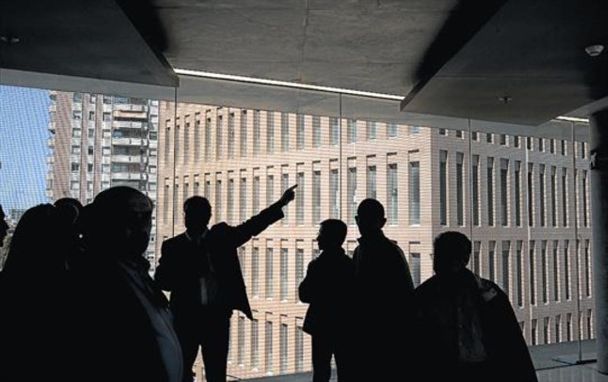 Vista exterior de la Ciutat de la Justícia, a l’Hospitalet de Llobregat.