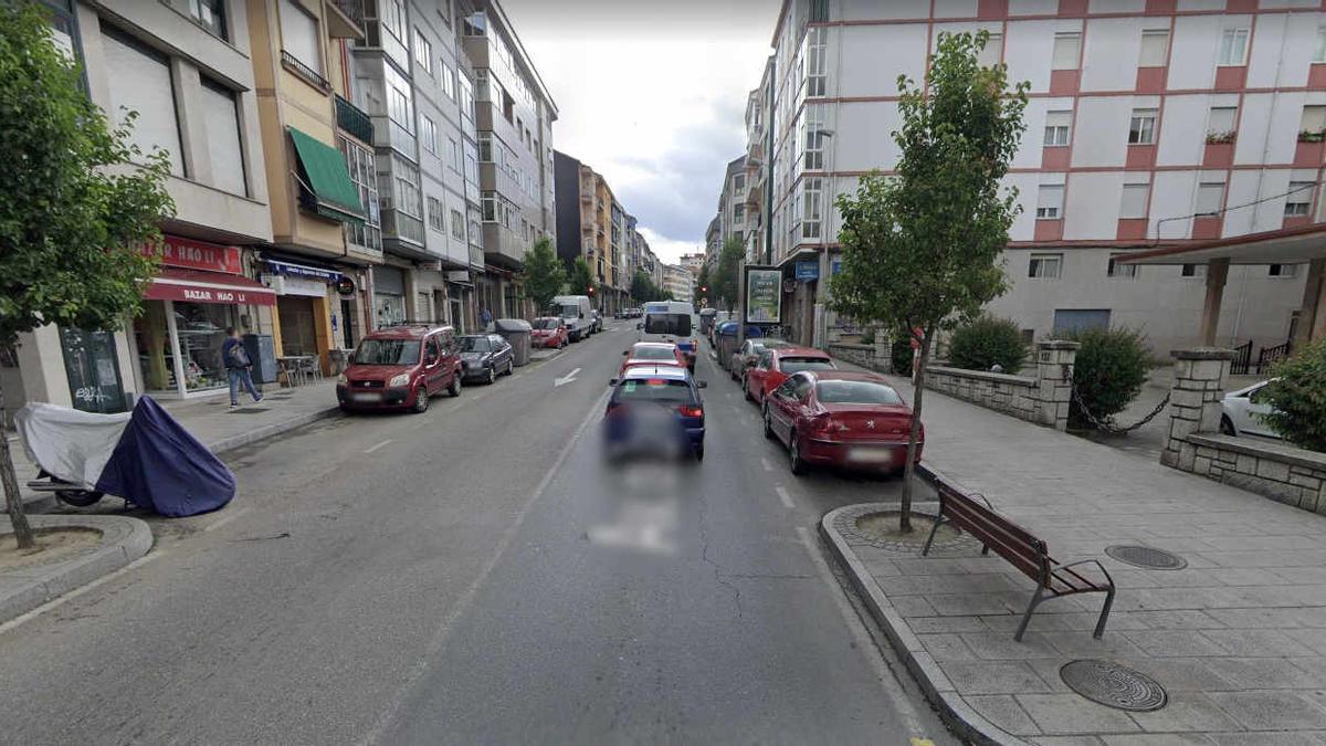 Vista de un tramo de la Avenida de Zamora.