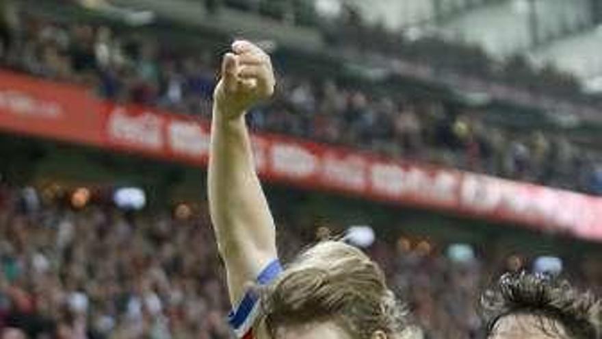 Halilovic celebra un gol.