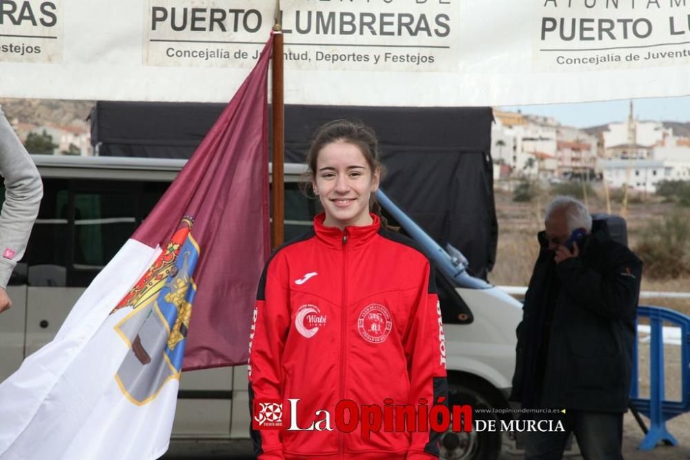 Final Regional de Cross Escolar: entrega de medallas