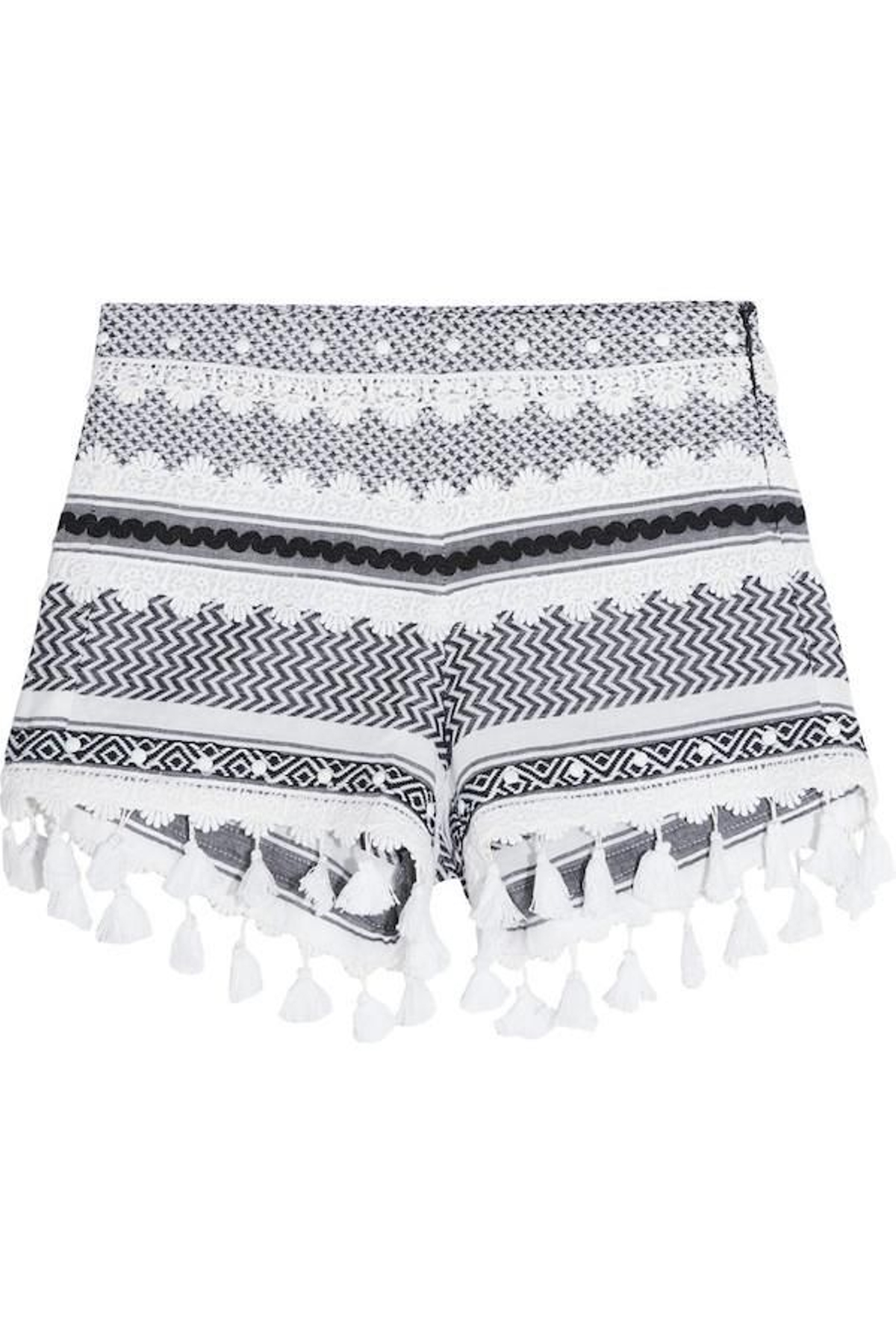 Shorts de talle alto con pompones, de Dodo Bar Or, 190 euros